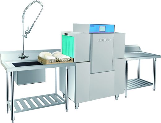 China 10KW / 37.8KW Commercial Dishwashing Machine , Commercial Grade Dishwasher supplier