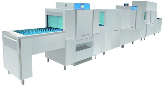 China 46KW / 82KW Hotels Flight Type Dishwasher ECO-L850CP3H2 , Restaurant Style Dishwasher supplier