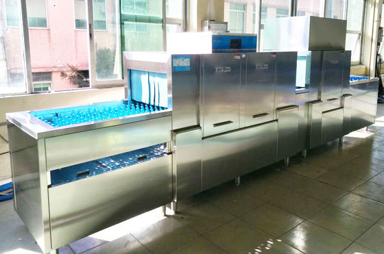 China 630KG Stainless Steel Long chain dishwasher ECO-L530P2H for Hotels supplier