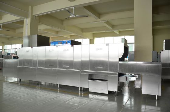 China ECO-L680CP2H Stainless Steel Commercial Dishwasher 1900H 6800W 850D Dispenser inside supplier