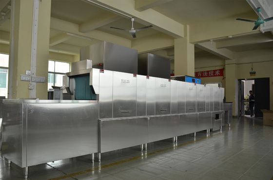 China 1900H 7300W 850D Stainless Steel Commercial Dishwasher Dispenser inside for Staff canteens supplier