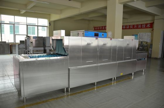 China Stainless Steel Commercial Dishwasher 25KW / 61KW for Central kitchen supplier
