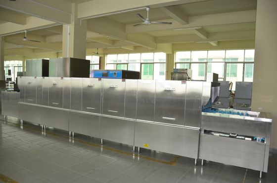 China Automatic Dishwashing Machine Flight Type Dishwasher 1900H 7000W 850D Dispenser inside supplier