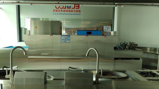 China Flight Type Restaurant Dishwasher Machine / Heavy Duty Dishwashers Commercial supplier