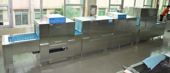 China 920KG Stainless Steel Commercial Dishwasher ECO-L850CP3H2 8500mm Length supplier
