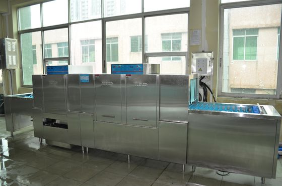 China Restaurant Grade Dishwasher 25KW / 61KW 1600H 5400W 850D , Commercial Dishwashing Machine supplier