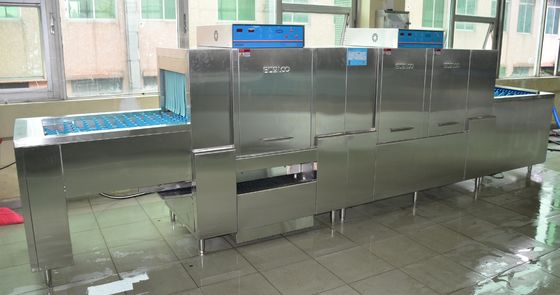 China 25KW / 61KW Central kitchen Flight Machine Dishwasher ECO-L540CP2 Dispenser inside supplier
