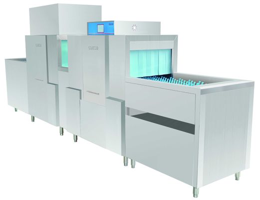 China 480KG Stainless Steel Long chain dishwasher ECO-L470PH for Restaurants supplier