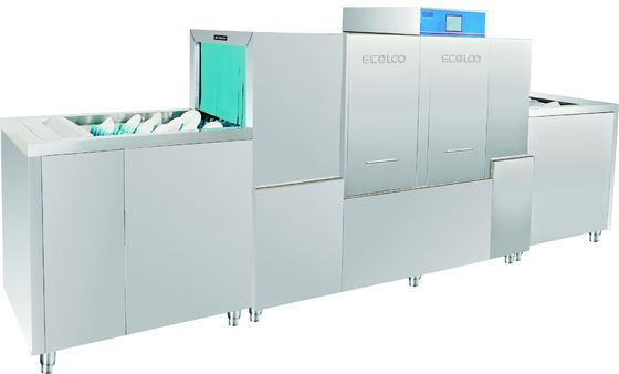 China 23KW / 59KW Hotel Commercial Kitchen Equipment Dishwasher Dispenser inside supplier