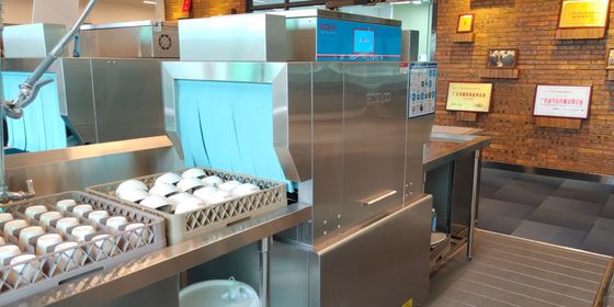 China Energy Saving Double Rack Dishwasher , High Temperature Dishwashing Machines supplier
