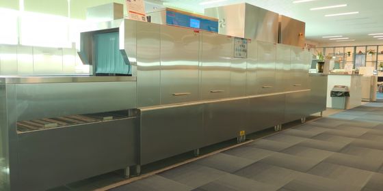 China Energy Saving Flight Type Dishwashing Machine , Kitchen Dishwasher Machine supplier